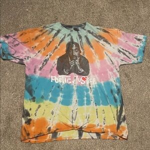 Poetic Justice Tie-Dye Graphic T-Shirt Short Sleeve Xtra Large